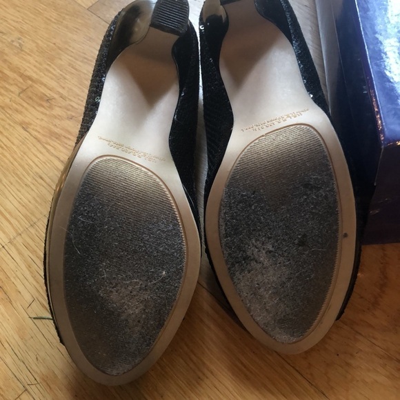 Madden Girl Sequin Open Toe Heels - Picture 7 of 7